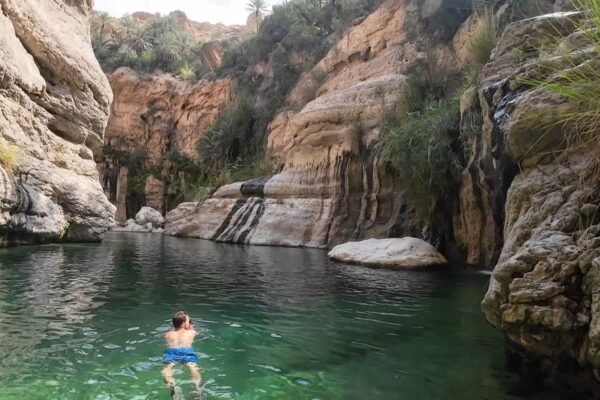 Emerald Cascades of Wadi Tiwi
